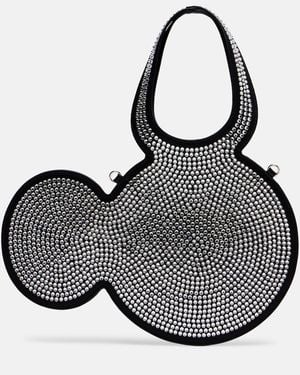 Coperni Mickey Mini Embellished Tote Bag - Black