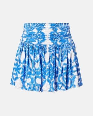 Poupette Minifalda Colleen Floral - Azul