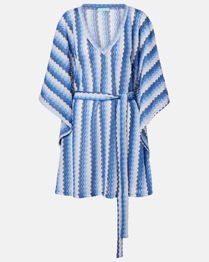 Melissa Odabash Kaftan Petra Aus Haekelstrick - Blau