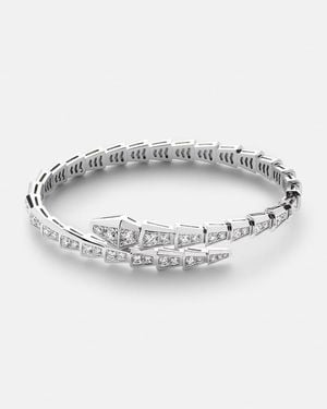 BVLGARI Serpenti Viper 18Kt Bracelet With Diamonds - Metallic