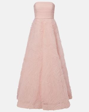 Rebecca Vallance Strapless Tulle Gown - Pink
