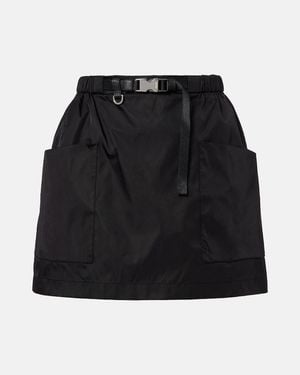 Prada Minirock Aus Re-Nylon - Schwarz