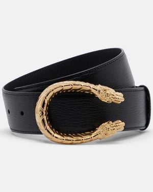 Gucci Guertel Dionysus Aus Leder - Schwarz