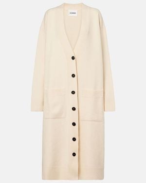 Jil Sander Cardigan Aus Wolle - Natur