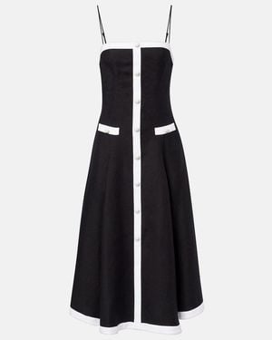 Jonathan Simkhai Cordelia Linen-Blend Midi Dress - Blue