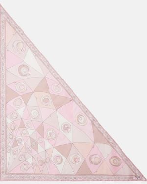 PUCCI Tuch Occhi Aus Seiden-Twill - Pink