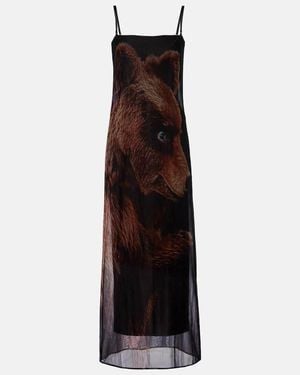 Acne Studios Jersey Maxi Dress - Purple