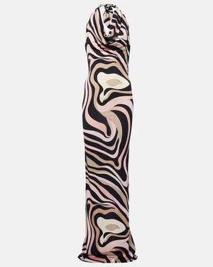 PUCCI Embroidered Cocktail Dress - White