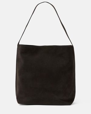 Aesther Ekme Sac Large Suede Bucket Bag - Black