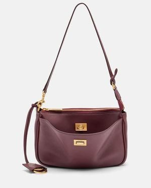 Balenciaga Rodeo Sling Leather Shoulder Bag - Purple