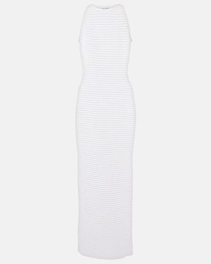 Alaïa Crochet Maxi Dress - White