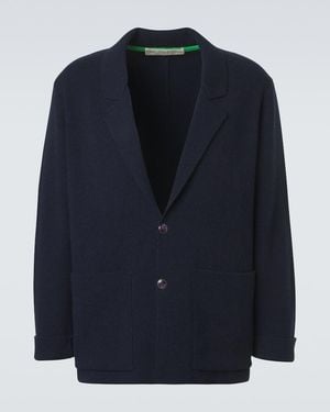 God's True Cashmere Cashmere Blazer With Amethyst - Blue