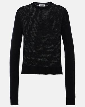 Jil Sander Pullover Aus Wolle - Schwarz