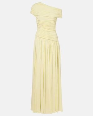 Jonathan Simkhai Rhiannon Gathered Jersey Maxi Dress - Yellow