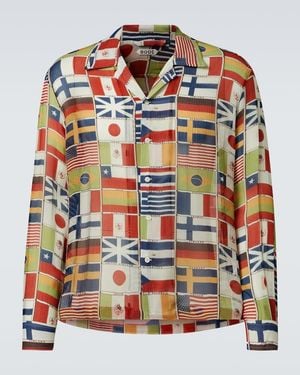 Bode International Printed Silk Shirt - Multicolour