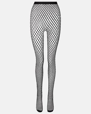 Wardrobe NYC Rhw Web Wool-Blend Tights - Black