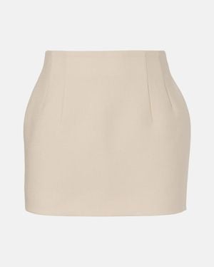 Wardrobe NYC Minifalda De Lana - Neutro