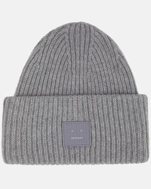 Acne Studios Ribbed-knit Beanie - Grey