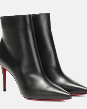 Christian Louboutin So Kate 100 Leather Bootie - Black