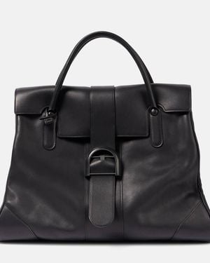 Delvaux Bolso Brillant XXL de piel - Negro