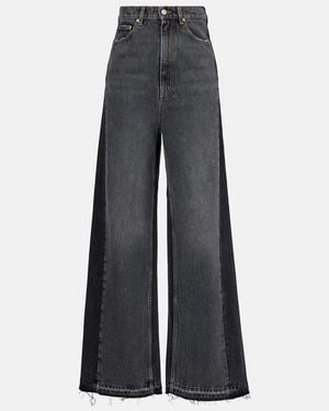 Stella McCartney High-Rise Wide-Leg Jeans - Grey