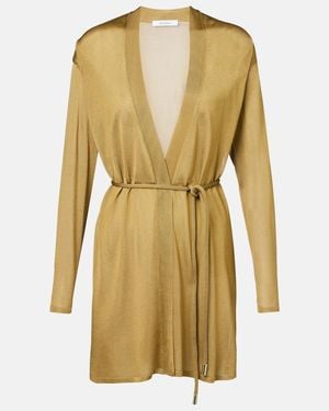 Max Mara Danza Wrap Cardigan - Yellow