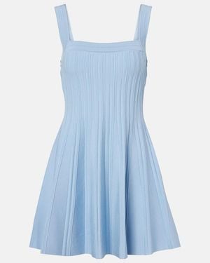 Jonathan Simkhai Indie Ribbed-Knit Minidress - Blue