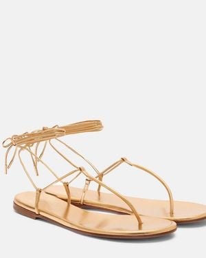 Gianvito Rossi Gwyneth Thong Sandals - Natural