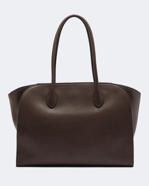 The Row Cabas Marlo Medium En Cuir - Marron