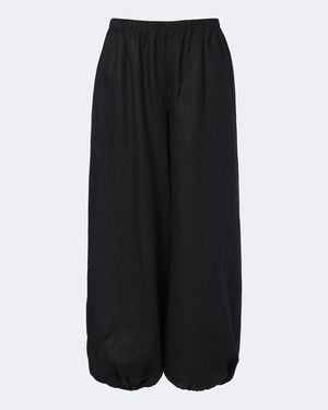 Faithfull the Brand Pantalon Ballon Kortez En Lin - Noir