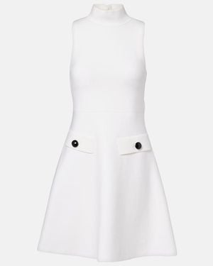 Dorothee Schumacher Sharp Ambition Wool-Blend Minidress - White