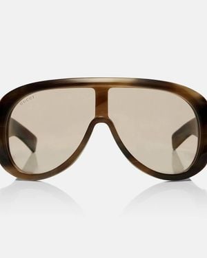 Gucci Flat-Top Sunglasses - Brown