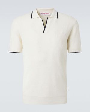 Orlebar Brown Horton Wool Pique Polo Shirt - White