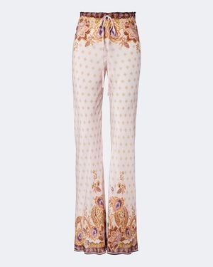 Alexandra Miro Maria Printed Straight Pants - Pink