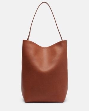 The Row Cabas N/S Park Large En Cuir - Marron