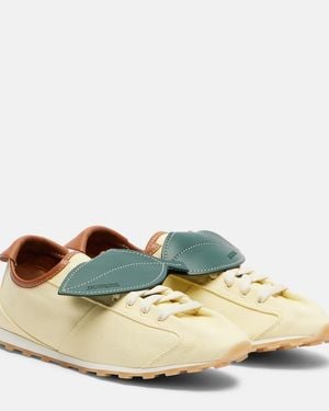 Jacquemus Tennis Leather-Trimmed Canvas Sneakers - Multicolor