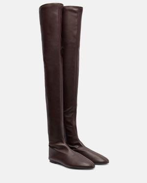 Proenza Schouler Tee Over-The-Knee Boots - Brown
