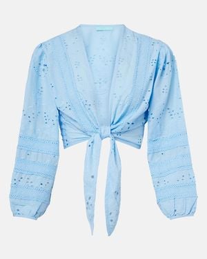 Melissa Odabash Top Pia Aus Baumwolle - Blau