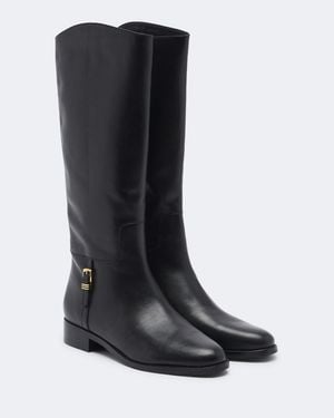 Veronica Beard Bottes Arabelle En Cuir - Noir