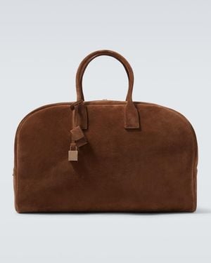 Saint Laurent Bolso De Viaje Large De Ante - Marrón