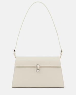 SAVETTE Bolso Al Hombro Symmetry 19 De Piel - Blanco