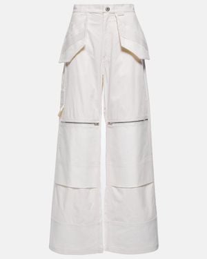 Dion Lee Workwear Cotton-Blend Trousers - White