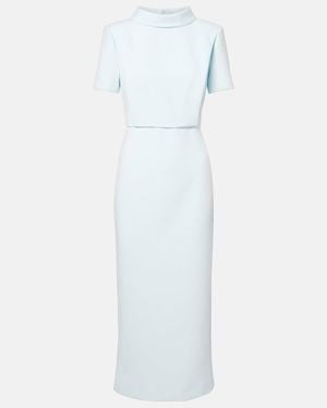 Roland Mouret Crepe Midi Dress - White