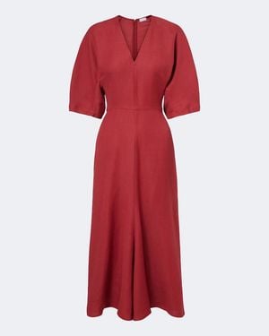 Brunello Cucinelli Gathered Midi Dress