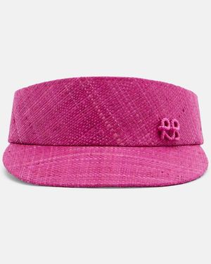 Ruslan Baginskiy Logo Straw Visor - Pink