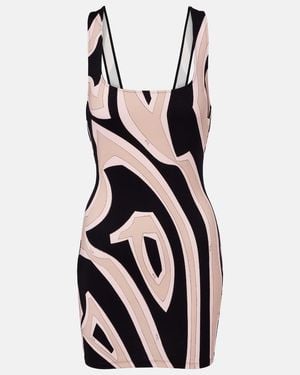 PUCCI Labirinto Jersey Minidress - White