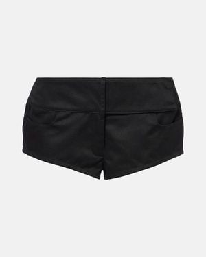 Courreges Low-Rise Shorts - Black