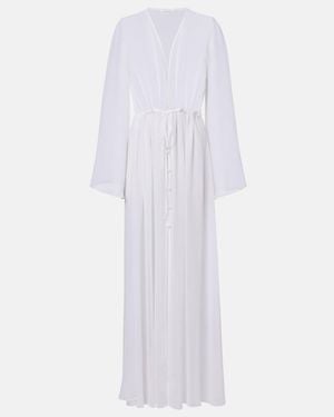 Alexandra Miro Betty Sheer Kaftan - White