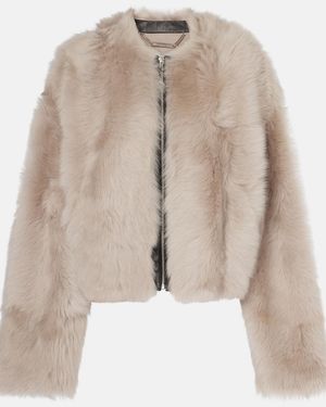 Nour Hammour Dianne Shearling Jacket - Natural