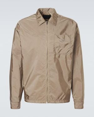Prada Jacke Aus Re-Nylon - Natur